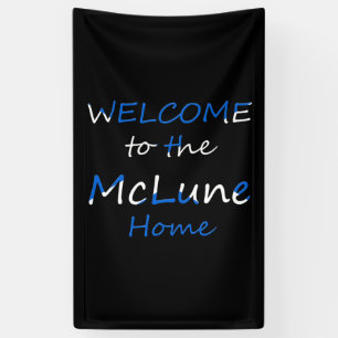 Willkommen auf der YourName Zuhause Scottish Flag Banner