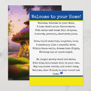 Willkommen auf Ihrer Zuhause Ankündigung