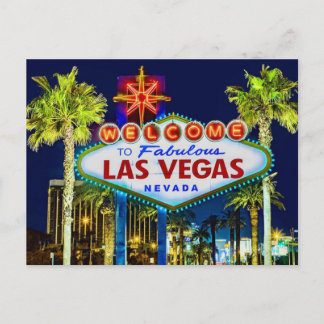Willkommen auf Las Vegas Postkarte