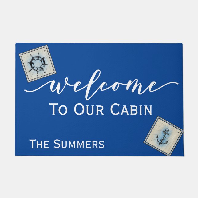 Willkommen auf unserem Cabin Stateroom Cruise Ship Fußmatte (Vorderseite)