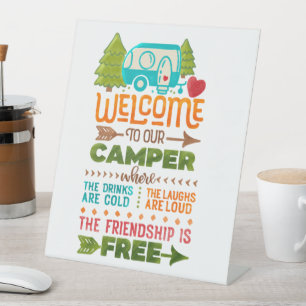Willkommen auf unserem Campingplatz Sockelschild