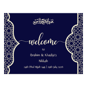 Willkommen auf unserer Nikkah - Islamischen Hochze Fotodruck