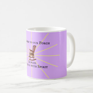 Willkommen auf unserer Terrasse | Mauve | Kaffeetasse