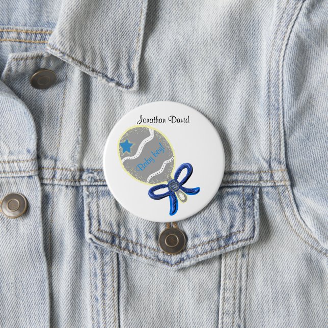 Willkommen Baby Boy Button (Beispiel)