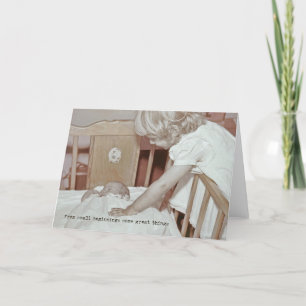 WILLKOMMEN BABY Grußkarte Dankeskarte