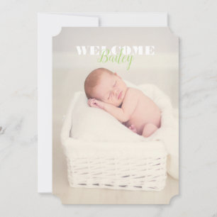 Willkommen Baby Name Foto ... Neue Baby-Ankündigun Ankündigung