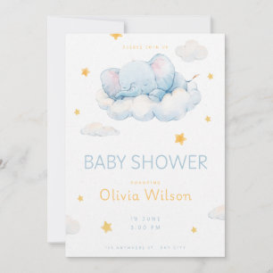 Willkommen Baby Shower Kleiner Stern Einladung
