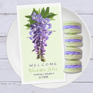 Willkommen Beautiful Wisteria Blume Individuelle N Serviette
