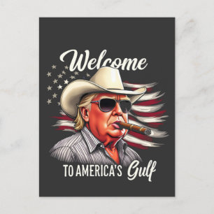 Willkommen bei Amerikas Golf Trump East Cost Mexic Ankündigungspostkarte