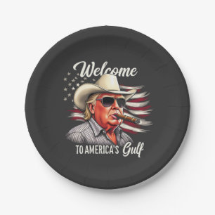 Willkommen bei Amerikas Golf Trump East Cost Mexic Pappteller