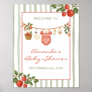 Willkommen bei Apple of our Eye Clothesline Baby S Poster