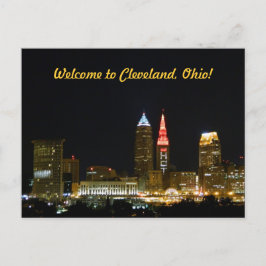 Willkommen bei Cleveland (Nacht) Postkarte