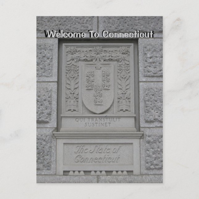Willkommen bei Connecticut Postkarte (Vorderseite)