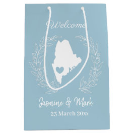 Willkommen bei den Maine-Gastgeschenke Hochzeiten Mittlere Geschenktüte