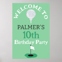 Willkommen bei der Geburtstagsparty des Golfspiels