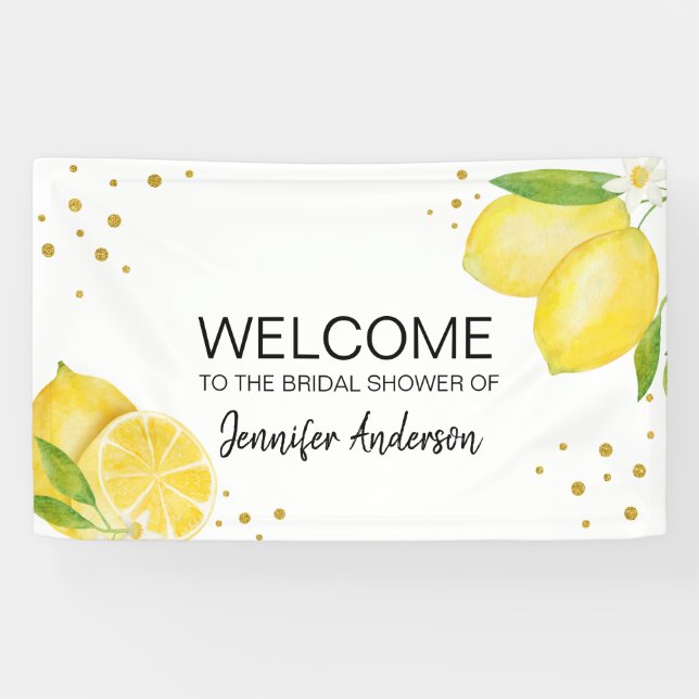 Willkommen bei der Haupt Squeeze Lemon Banner (Horizontal)