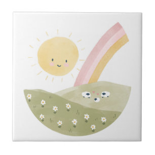 Willkommen bei der Herde Baby Shower Fliese
