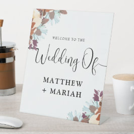 Willkommen bei der Hochzeit | Begrüßung Sockelschild