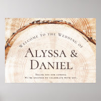Willkommen bei der Hochzeit Custom Rustic Holz Cut