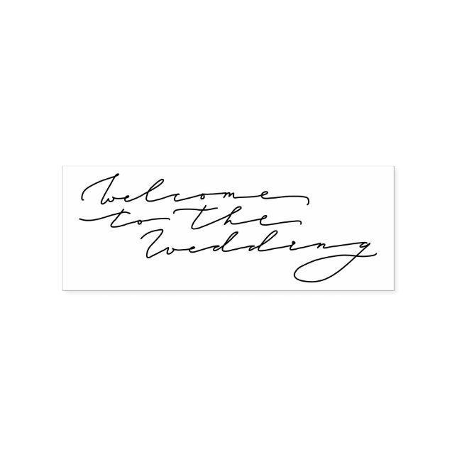 Willkommen bei der Hochzeit Gummistempel (Prägung)