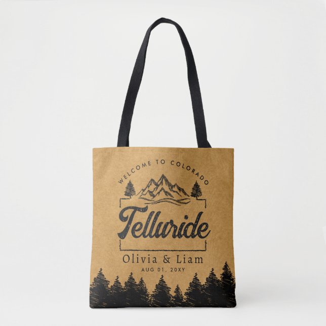 Willkommen bei der Minimalistischen Hochzeit von T Tasche (Vorderseite)