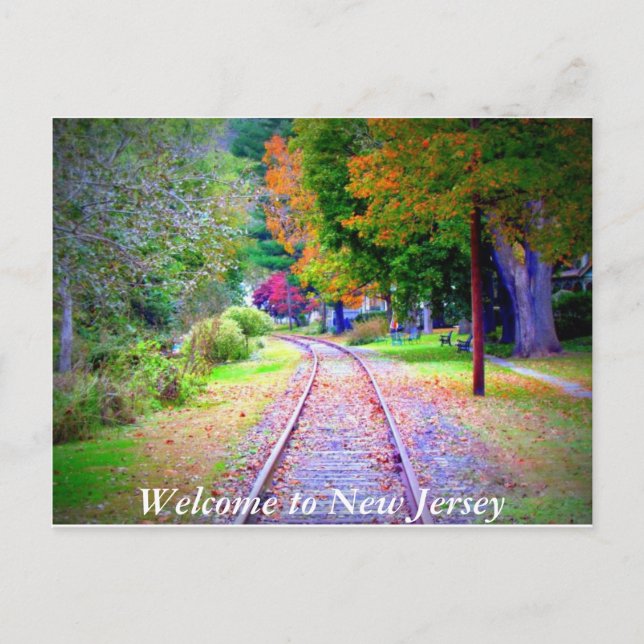 Willkommen bei der New Jersey Postcard Postkarte (Vorderseite)