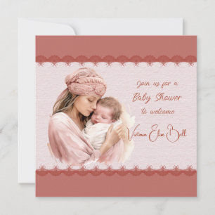 Willkommen bei einer Baby Girl Dusche Einladung