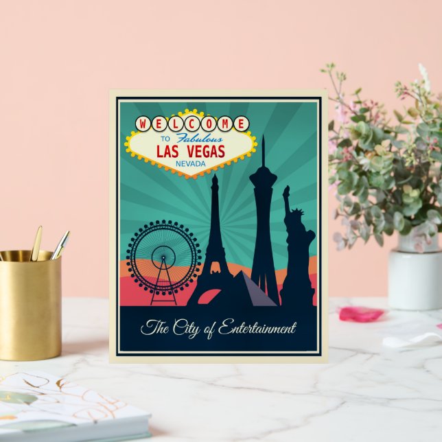 Willkommen bei Fabulous Las Vegas Acrylschild (Hochzeit)
