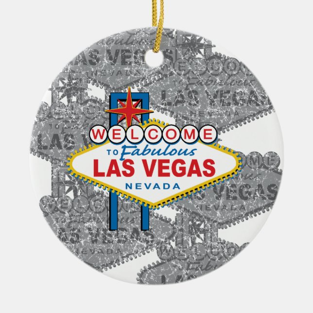 Willkommen bei Fabulous Las Vegas Keramik Ornament (Vorne)