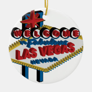 Willkommen bei Fabulous Las Vegas Keramikornament