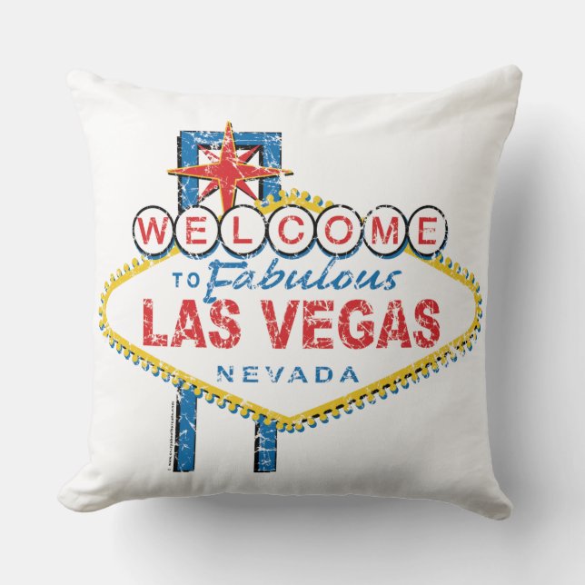 Willkommen bei Fabulous Las Vegas Kissen (Vorderseite)