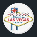Willkommen bei Fabulous Las Vegas Magnet<br><div class="desc">Retro Willkommen in Las Vegas Retro</div>