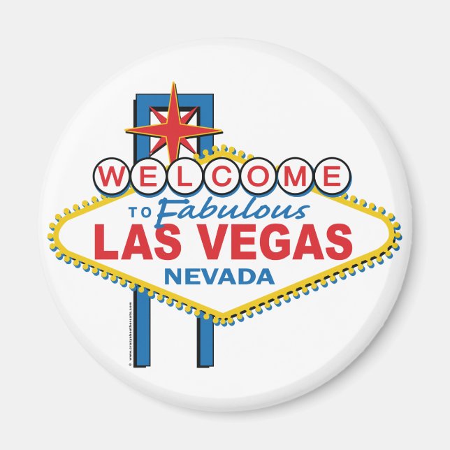 Willkommen bei Fabulous Las Vegas Magnet (Vorne)