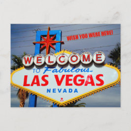Willkommen bei Fabulous Las Vegas Nevada Postkarte
