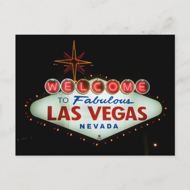 Willkommen bei Fabulous Las Vegas - Nevada Postkarte (Vorderseite)