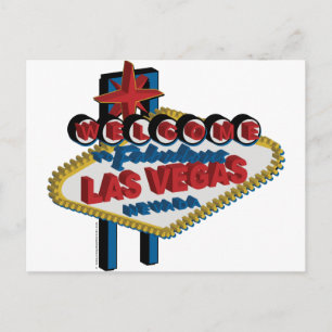 Willkommen bei Fabulous Las Vegas Postkarte