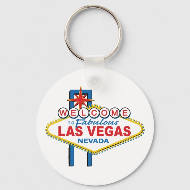 Willkommen bei Fabulous Las Vegas Schlüsselanhänger (Vorderseite)