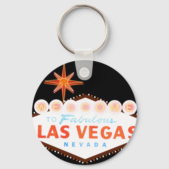Willkommen bei Fabulous Las Vegas Schlüsselanhänger (Vorderseite)
