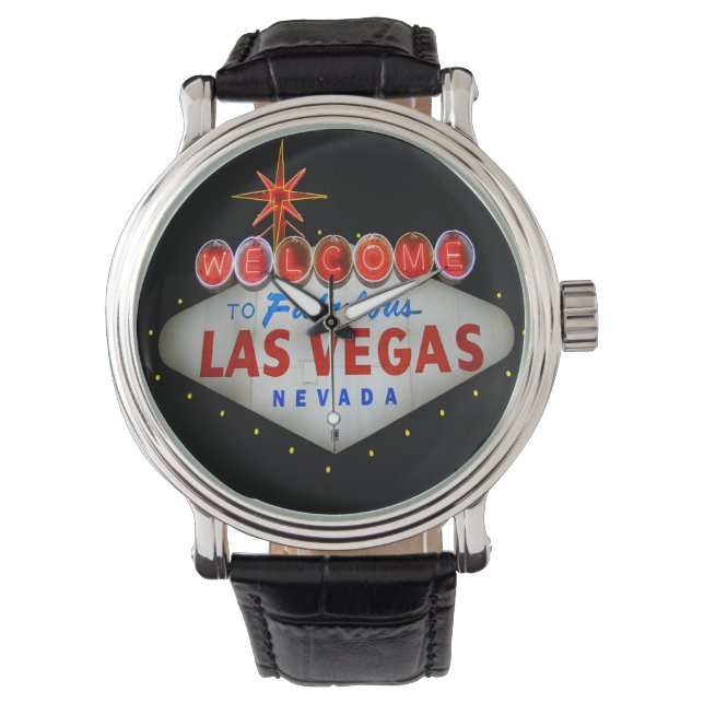 Willkommen bei Fabulous Las Vegas Watch Armbanduhr (Vorderseite)