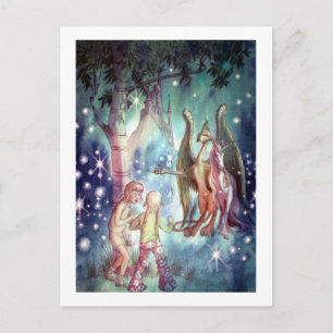Willkommen bei Fairyland Postcard Postkarte