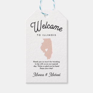 Willkommen bei ILLINOIS Wedding JEDE FARBE!! Geschenkanhänger