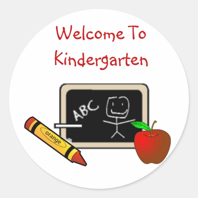 Willkommen bei Kindergarten Stickers (Vorderseite)