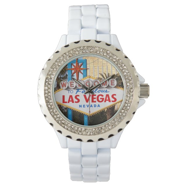 Willkommen bei Las Vegas Kristall eWatch Armbanduhr (Vorderseite)