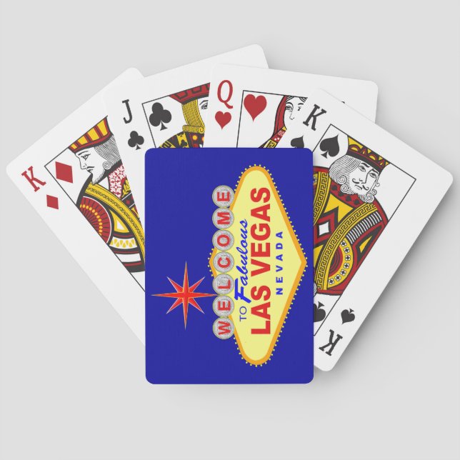 Willkommen bei Las vegas Spielkarten (Rückseite)