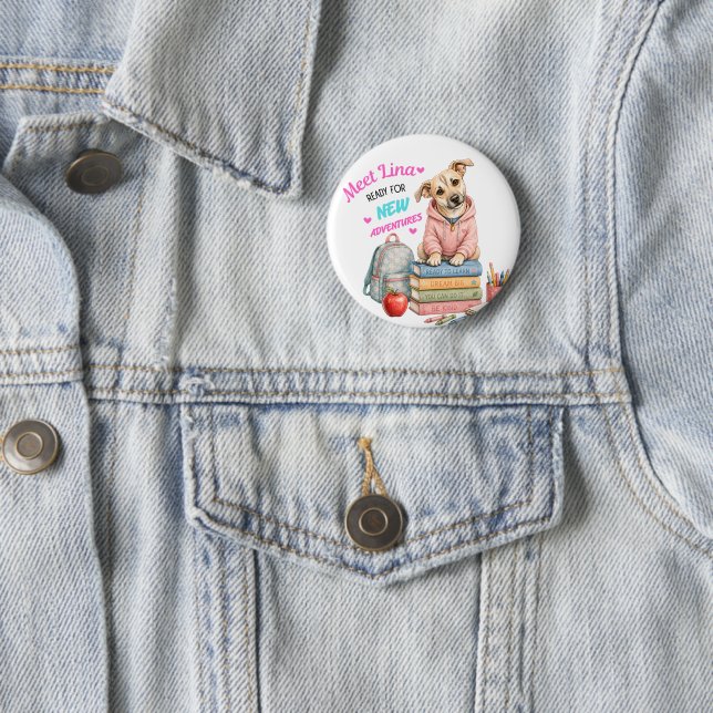 Willkommen bei Linas Schulabenteuern! Button (Beispiel)
