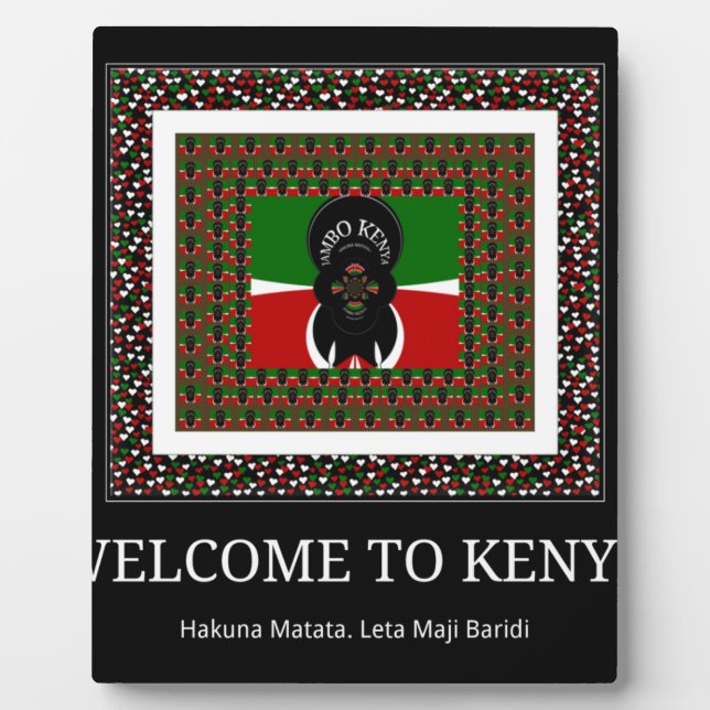 Willkommen bei Magical Kenya: Hakuna Matata Fotoplatte (Vorderseite)