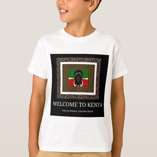 Willkommen bei Magical Kenya: Hakuna Matata T-Shirt (Vorderseite)