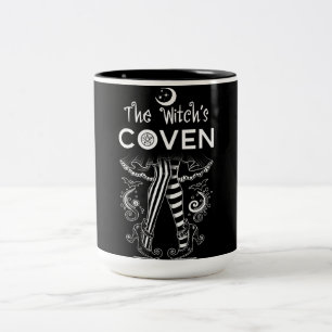 Willkommen bei meinen Hexenbeinen Halloween Zweifarbige Tasse