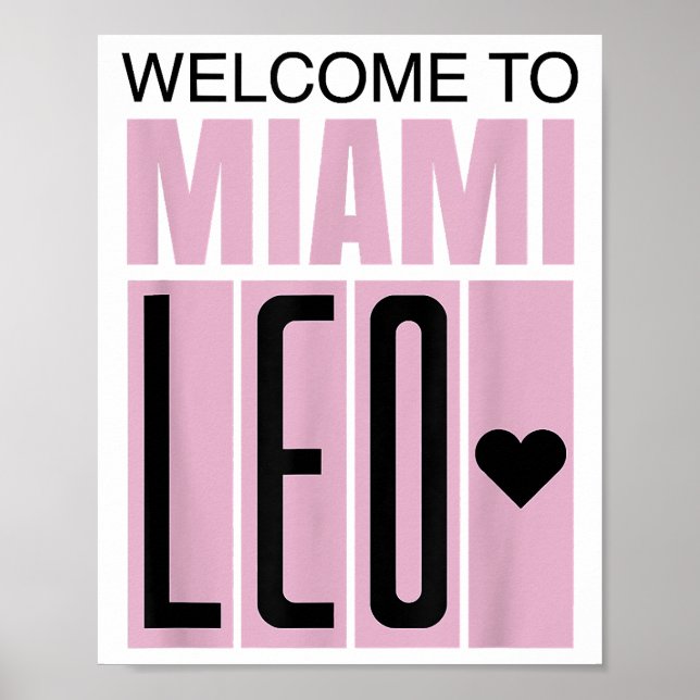 Willkommen bei Miami Leo 10 - GOAT Poster (Vorne)