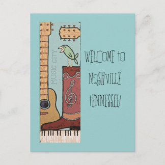Willkommen bei Nashville Postcard 2 Postkarte